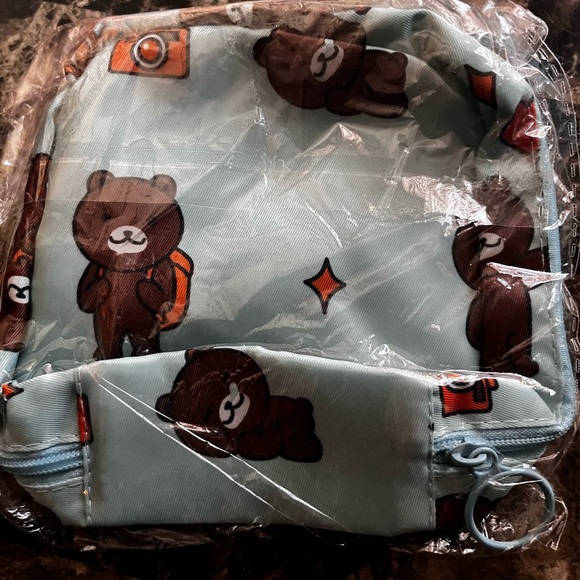 💰 3For$18💰NWT Cute Light Blue Mini Bag For Women/Girls With Bears - Picture 11 of 14